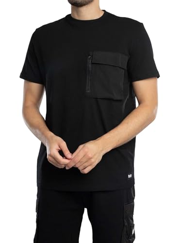 Weekend Offender Uomo Maglietta Takaji, Black, L