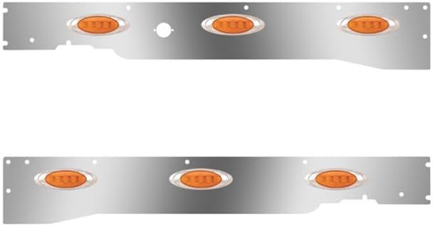 Technical Precision Replacement For KENWORTH T660 YEAR 2015 Cab Panel WBlock Heater Plug Hole 6 P1 AmberAmber LEDs WRear Mount