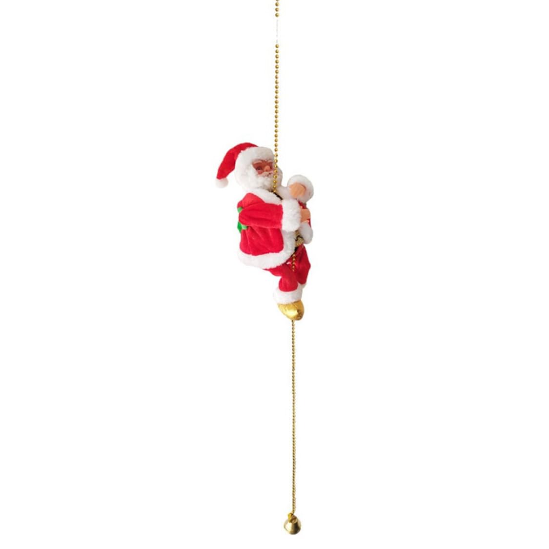 Christmas Electric Climbing Santa Xmas Moving Santa Claus On Beads Chain Tree Ornament White Christmas Electric Climbing, Claus Tree Ornament, on Beads Chain, Christma