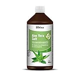 Aloe Vera Saft, Pflanzensaft zum Trinken mit Vitamin C zur Unterstützung des Immunsystems, 1000 ml