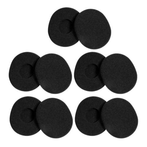 Image of SHINEOFI 10pcs Replacement Foam Ear Pads for Lightweight Soft Sponge Ear Cushions for Gaming Music Calls Noise Reduction