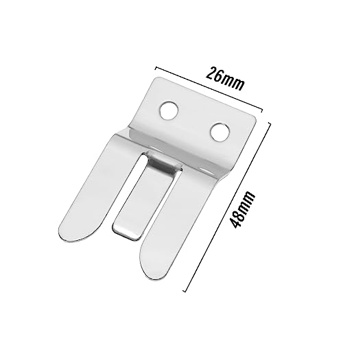 EMSea 5X Mikrofon Clip Halter Kompatibel mit Yaesu MH-48 FT8900 FT7800 FT7900 FT8800 FT1807, CB Amateur PMR Funkmikrofon Aufhängeclips mit Schrauben