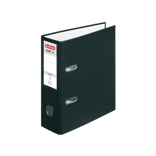 herlitz Ordner maX.file protect A5 hoch, FSC Mixed, Farbe sortiert, nicht wählbar, 1 Stück