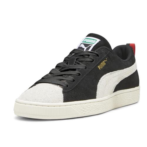 PUMA Mens Suede Cassette Tape Lace Up Sneakers Shoes Casual - Black2