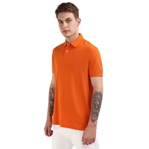 Image of Tommy Hilfiger Men's Cotton Regular Fit Polo T-Shirt