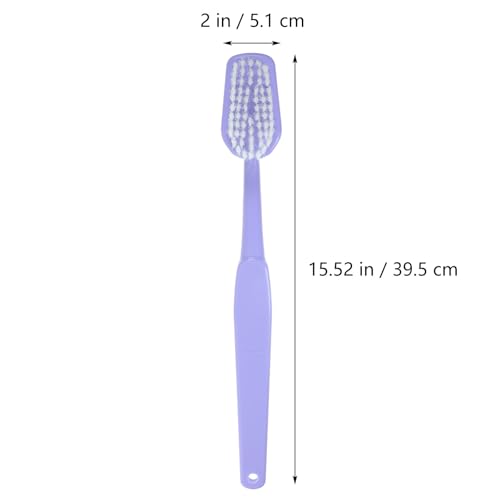 Image of POPETPOP Giant Toothbrush Oversized Novelty Toys: Super Toothbrush Pet Grooming Brush - Wonderful Comedy Item for Costume Take Picture Comedy Party Favors (Purple)