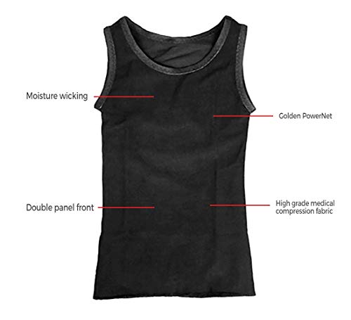 Tranz* Forms Sleeveless Chest Binder Black FTM Binder with Double Panel Front - Small4