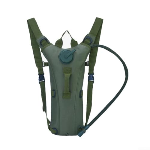 Mochila de hidratación impermeable de 3L con bolsa de agua conveniente para entusiastas del aire libre (verde)