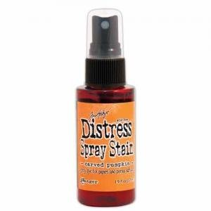 (USA Warehouse) Ranger TSS44093 Distress Spray Stain, 1.9 oz, Carved Pumpkin / Spray directly on porous surfaces for quick easy ink coverage. Package contains one 1.9oz spray bottle of distress spray