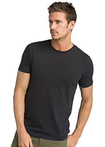 prAna - Men's Crew T-Shirt, Black, Large