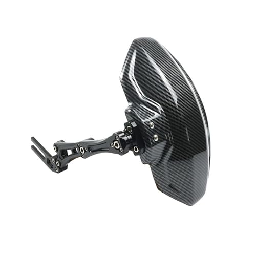 Garde boue arrière moto en alu CNC et carbone pour look racing noir