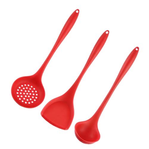 ARTIBETTER Juego de Utensilios de Cocina de Silicona Resistentes al Calor Incluye Espátula Cuchara y Colador Antiadherentes para Uso Diario Cocina