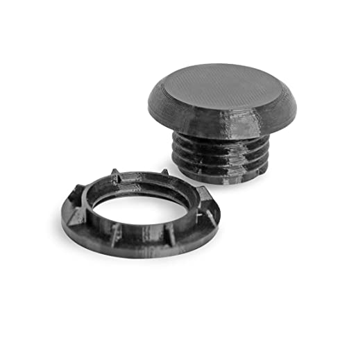 SplashNColor Antennenloch-Befestigungsstecker | kompatibel mit Mazda-Fahrzeugen | schützende Kunststoff-Autoradio-Antennenkappe | Wasch- und Staubdicht | Entworfen mit einer flachen, runden Oberseite Cover