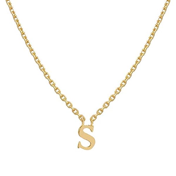 Pernille Corydon Urban Notes Collection bokstavskedja guld S damer halsband liten bokstav silver förgylld högglans – N940ABCSg