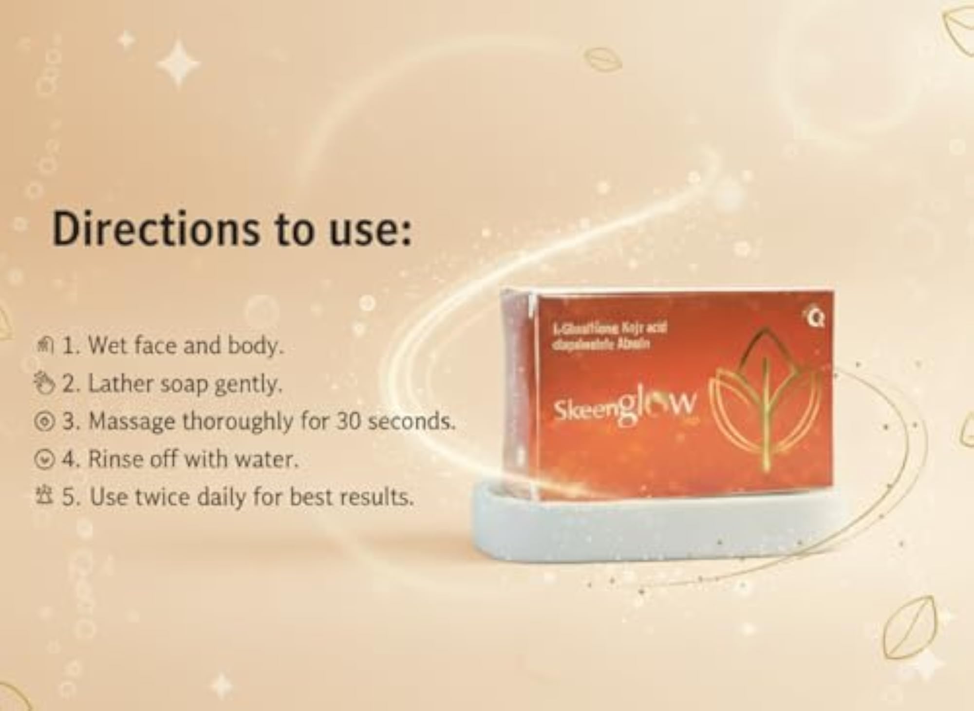 Skin Brightening & Cleansing Soap Pack of 4, 75g Each