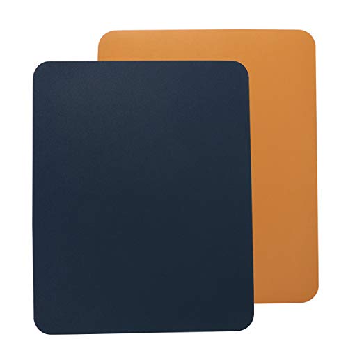 OSALADI 2 peças de mouse pads de couro à prova d 'água antiderrapante tapete de mouse pad dupla fac