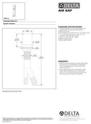 Miniatura 2 de Componentes universales Delta Faucet para grifo, regulables, ducha manual con soporte de pared, 72020-RB