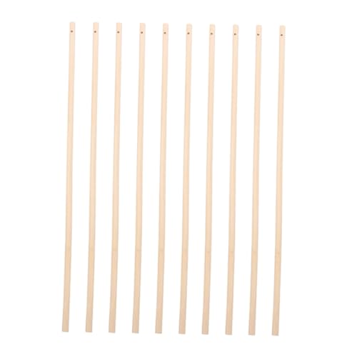 Veemoon 10 Pièces Bâtons De Lanterne Artisanaux Bois Poignées pour Lanternes De Festival Mât De Support Portable pour Bricolage Et Réparation