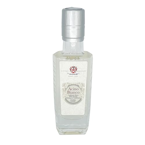 Acetaia Malpighi – Condimento Blanco Acino Bianco – 100 ml – De Uvas Trebbiano de Módena – Afinado 5 Años en Barricas de Fresno