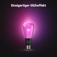 Philips Hue Lightguide smarte Lampe, Edison Form, ST70, weißes und farbiges Licht, Bluetooth kompatibel, Sprachsteuerung mit Alexa, Apple Home und Google Assistant – Ansicht 2
