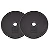 Yes4All Standard 1″ Cast Iron Weight Plate – Ideal for Strength Training – Multiple Weight: 5LB to 25LB (Single & Set of 4)