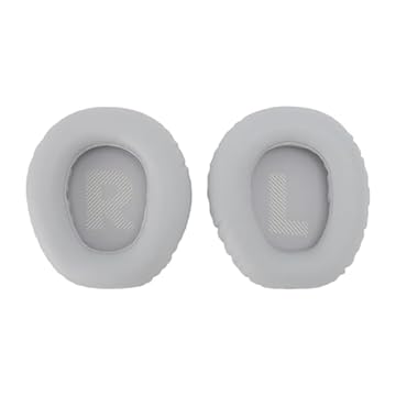 Vbestlife Almofadas de Ouvido de Reposição para Quantum Q100 e Q350, Cinza, Couro PU