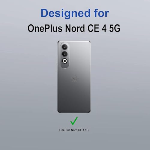 Image of KC Back Cover for OnePlus Nord CE 4 5G - New Curly Wave Frame Shape Shockproof Bumper Soft Silicone Case with Camera Protection (Transparent)