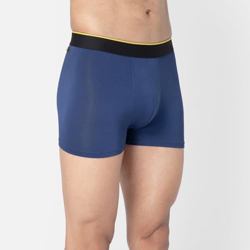 Image of Bummer Men's Finest Modal Underwear with Ultra Soft 4-Way Stretch Fabric for Ultimate Comfort - Anti-Bacterial & Breathable Solid Trunks Innerwear Combo Pack for Men