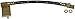 Dorman H620980 Rear Driver Side Brake Hydraulic Hose Compatible with Select Ford Models