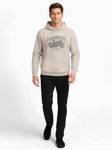 Image of BULLMER Trendy Cotton Blend Sweatshirt for Men | Stylish Full Sleeve Mens Sweatshirts & Hoodies for Winter Wear