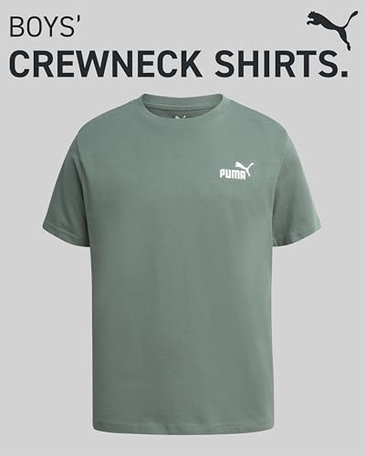 PUMA Boys Shirt - Cotton Crewneck Short Sleeve Active T Shirt for Boys with Logo (Sizes: 8-20)2