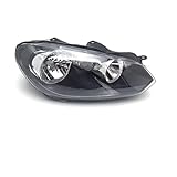ASFDSG Phares Avant Voiture Pour VW Pour Golf 6 2011 2012 2013 2014 Phares Voiture Phare Assemblage Remplacement Avant Entier Auto Lumière Phares(droite)