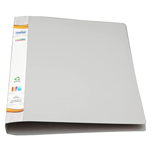 Image of Solo 2-D A4 Ring Binder File Folder - Pack of 2| Office Document Organizer with Inside Pocket, Presentation Display Plastic File for Certificates, Portfolio, Papers & Projects