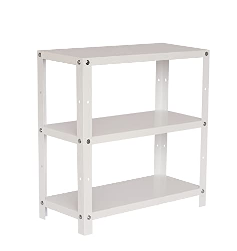 Estante Multiuso - Com 3 Prateleiras - Em Aço - Branca