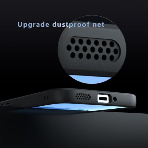 Image of Matte PC+TPU Back Cover Case for Poco F7 5G, Air Bag Protection, Anti-Fingerprint, Never Turns Yellow, Micro Arc Edge, Camera Lens Guard, Black