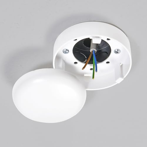 Heidemann 43176 Verteilerdose für Deckenmontage Ø100 x 47 mm 3er Pack Weiß Kunststoff Innenbereich mit Adapterring & Drehverschluss Abzweigdose für Elektroinstallationen; Distrionenbox