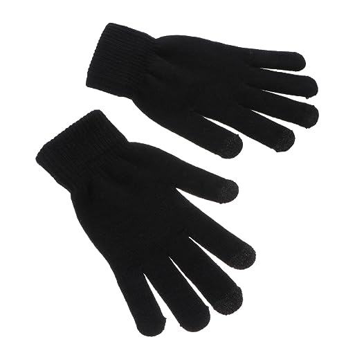 BESPORTBLE Thick Winter Riding Gloves Touch Screen Full Finger Coverage Black Satin