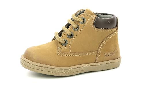 Kickers Unisex Baby Tackland Oxford-Schuh, Camel Braun, 25 EU