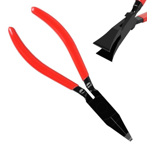 Ghopy Metal Sheet Bender Plier Steel Metal Sheet Straight Plier Durable Mini Straight and 45° Bending Sheet Metal Tools Set Portable Plier Hand Tool Kit for Metal Sheet(Mini Straight)