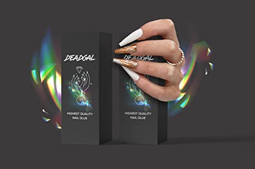 Deadgal Professional Nail Glue For Acrylic Nails, Superior Hold Long Lasting Nail Adhesive, For Press On, Acrylic, Gel, Nail Tips And Artificial Nails, 7G #TOP3