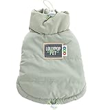 ICOUCHI 犬の服 ダウンベスト風ジャケット ペット服 冬 コート 犬洋服 裏ボア 防寒 ドッグウェア パーカー 可愛い 柔らかい 小中型犬 子犬 二つの足 ペット用品 お散歩 お出かけ