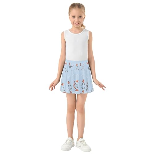 Tennis Skirt for Girls with Built in Shorts Flowy Skorts for Little Girl Sports Skirts for Kids with Pockets3
