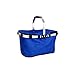 panier Premium Grand panier de pique-nique isolé, panier de refroidisseur portable pliable, panier de magasinage pour commerces de voyage Panier alimentaire réutilisable (Color : Blue)