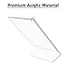 MaxGear Sign Holder 4X6 inches Slanted Acrylic Sign Holders Plastic Display Stand Clear Sign Stands Tabletop Picture Frame for Office, Store Counter, Restaurant, Exhibition, Reception-Vertical, 6 Pack