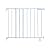 Summer Top of Stairs Simple to Secure Metal Gate, White, 29-42 Inch Wide