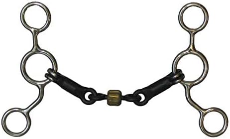 Showman Stainless Steel Junior Cow Horse Snaffle Bit w/ 5 Shanks