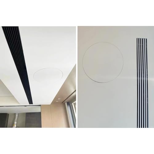 Panel de acceso redondo para techo y pared blanco con cierre de imán para inspección 8