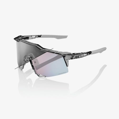 Image of 100% Speedcraft Sunglasses, Polished Translucent Grey, One Size
