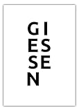 Premium Poster Stadt GIEßEN | Städtemotiv, Typografie | 