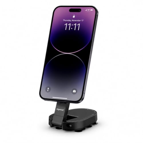 Image of Bigsmall Compatible Car Mobile Holder Magnetic Dashboard Phone Mount with 360 Rotation | Strong Magnet Car Phone Stand for iPhone & Smartphones (Blue)